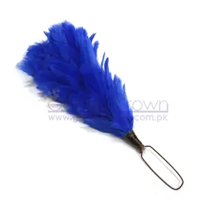 High Quality Wholesale Feather Hackle Band Plums Blue | Scottish Feather Bonnet Plume Hackle Blue