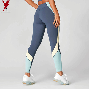 High Waist Four Way Stretch Sports Women Fitness Yoga Pants <b>Leggings</b> with Pockets - Product Image 3