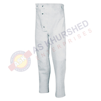 Pantalon de soudage en cuir fendu de vache pantalon de travail de sécurité résistant aux flammes combinaisons de protection pour soudeur