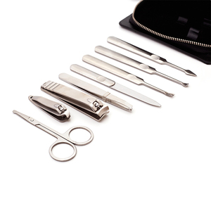 Ensemble d'outils professionnels de manucure et de pédicure miniature avec étui à fermeture éclair, kit d'outils en acier inoxydable pour la vente en gros de soins des ongles - Product Image 2