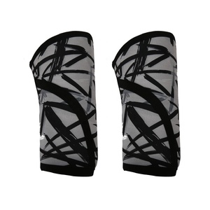 Manchons de genou de compression respirant élastique sport Silicone pansement antidérapant soutien de genouillère personnalisé - Product Image 3