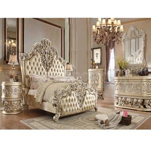 ชุดเฟอร์นิเจอร์ห้องนอนและเตียงคิงไซส์ไม้สักสไตล์โมเดิร์นสุดหรูแบบแคลิฟอร์เนีย - Product Image 1