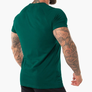 Camiseta con dobladillo recto de alta calidad, Camiseta con estampado de entrenamiento personalizado, venta al por mayor - Product Image 4