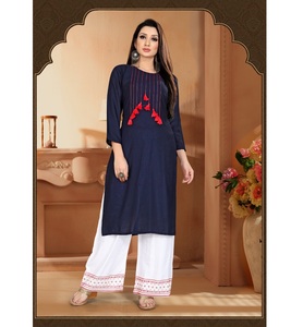 Kurtis bayanlar pamuk Reyon kadınlar Anarkali son moda tasarım hazır Dupatta Jackate hint elbisesi toptan giyim ile düşük fiyat giymek - Product Image 6