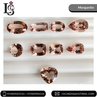 Collier de pierres précieuses en vrac de morganite naturelle rose pêche 5-9 carats 87 carats Lot prix de gros Application de bijoux traités thermiquement