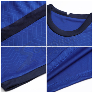 Uniformes de Fútbol Personalizados al por Mayor, Conjuntos de Camisetas de Fútbol de Alta Calidad para Hombre, Secado Rápido, 100% Poliéster, Impresión Digital, Cuello Alto - Product Image 6