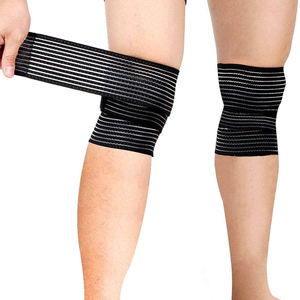 Unisex Breathable Fitness Weightlifting <b>Knee</b> Wraps Powerlifting <b>Knee</b> Wraps Protective With Custom Logo - Product Image 2