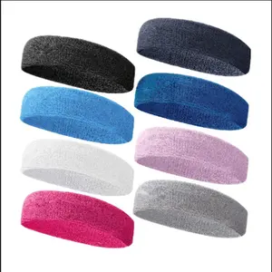 22 colores deportes banda para el sudor diadema elástica Yoga banda para el cabello correr Fitness sombreros Unisex turbante cabeza urdimbre diadema
