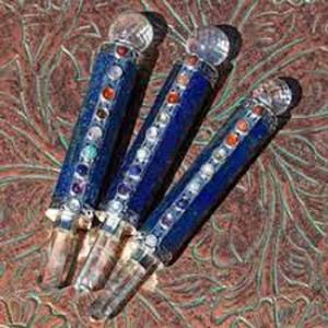 Bâton de guérison en cristal Lapis Lazuli naturel, 7 chakras, vente en gros, g - Product Image 1