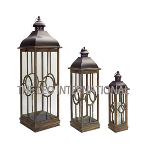 Handmade Black Metal Candle <b>Lantern</b> Luxurious Steel and <b>Glass</b> Home Decor Black Color Fancy Decorative <b>Lantern</b> - Product Image 4