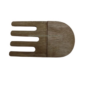Producto de gran calidad hecho a mano, ensalada de madera para servir a mano al precio más bajo - Product Image 1