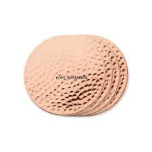 Sous-verres fantaisie de créateur unique martelé en métal doré artisanat moderne indien fait main design unique - Product Image 4