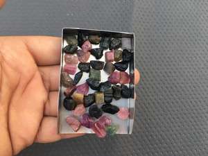 ชุดอัญมณีทัวร์มาลีนธรรมชาติแบบหลายชิ้นอัญมณีหลวมตัดด้วยมือหยาบสำหรับการทำเครื่องประดับ - Product Image 3