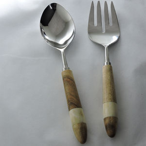 Serveur de salade classique de haute qualité de conception Unique d'acier inoxydable pour l'usage à la maison de Restaurants d'hôtel - Product Image 6