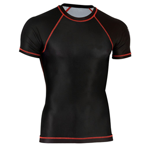 Rashguard de Jiu-Jitsu BJJ imprimé par sublimation, 100 % nylon, unisexe, manches courtes, respirant, haute qualité, couleur et logo personnalisés, séchage rapide - Product Image 2