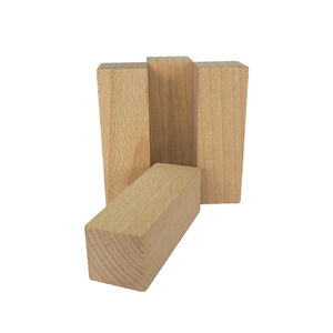 3D 25*25*75mm plaine bois grand rectangle prisme blocs forme trieur bloc jouet - Product Image 6