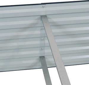 Iqbal Collection IC22205 Black Powder Coated Galvanized Customized Eco-Friendly Durable Farmhouse Indoor/Outdoor Planter <b>Flowers</b> - Product Image 4