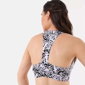 PIHA SPORTS Women's Plus Size Padded Sports <b>Bra</b> <b>Removable</b> Chest <b>Pad</b> Lightweight Breathable Support for Yoga Gym-Racerback U-Neck - Product Image 4