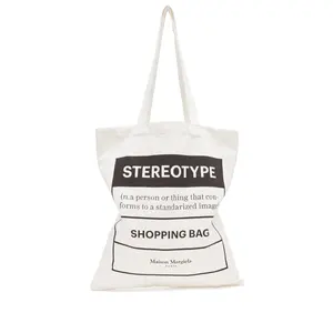 Sacos de compras eco-amigáveis personalizados sacola de algodão reutilizável