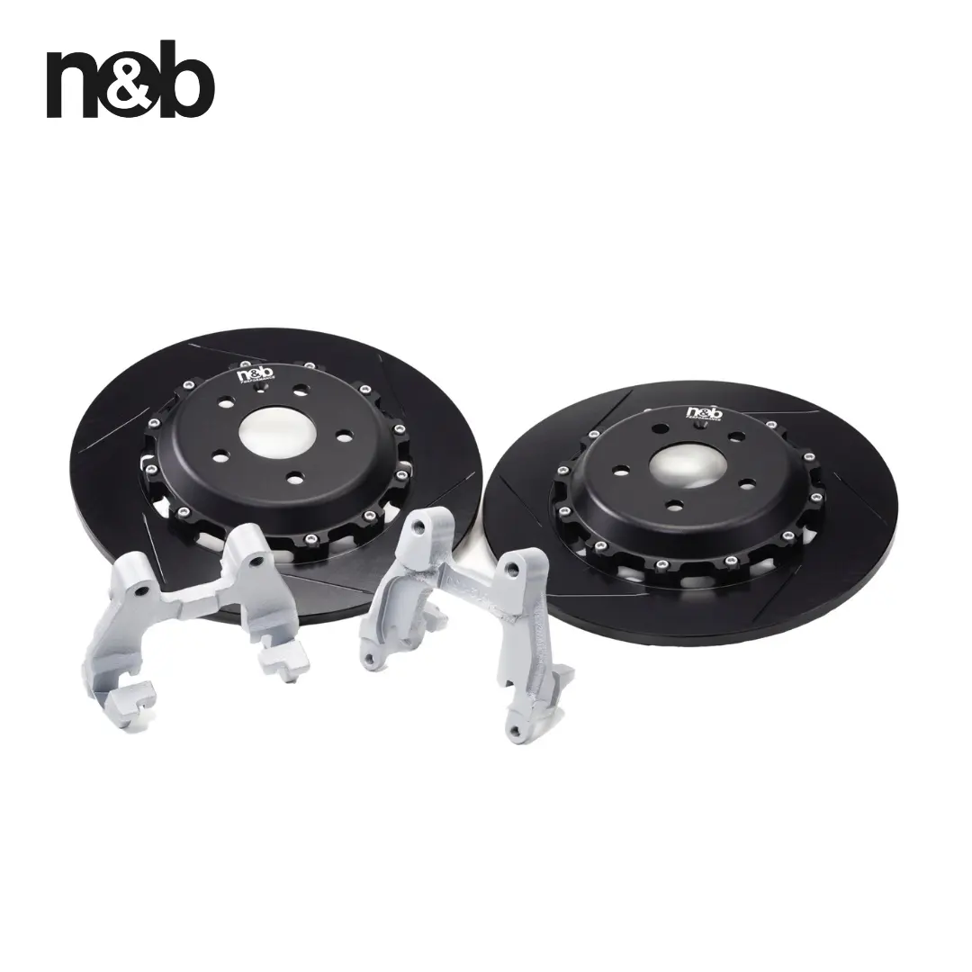 N & b yüksek performans arka Rotor havalandırmalı disk yükseltme kiti EPB japon araba için avrupa araba 330MM 350MM 372MM