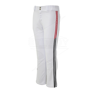 Cheap Custom Red White Stripe Baseball <b>Pants</b> High Quality Plus Size Breathable Anti-Bacterial Baseball & Softball <b>Pant</b> Wholesale - Product Image 1