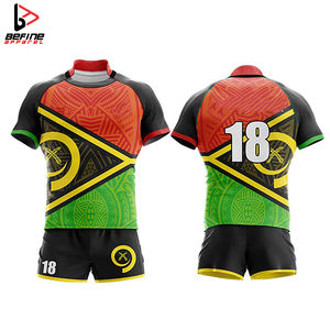2024 uniformes de Rugby personalizados de alta calidad Unisex, ropa deportiva sublimada transpirable, conjuntos de fútbol de Rugby al por mayor - Product Image 4