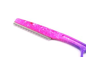 Maquinilla de afeitar de peluquería Tie Dye de una sola hoja para uso facial - Product Image 3