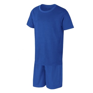 Traje de estilo de camiseta de fútbol Uniformes de entrenamiento deportivo para jóvenes Ropa deportiva de fútbol Atlético Camiseta y pantalones cortos de malla Kit - Product Image 1