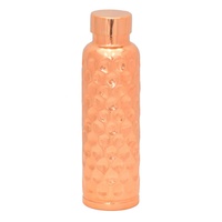 Botella de Agua Ecológica de Cobre Puro de 1000 ml, Más Vendida en Línea, con Tapa Roscada y Acabado Cepillado, para Fiestas, Gimnasio, Hogar, Axiom
