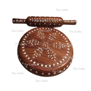 Latest Design Wooden Chakla Belan Customized Size And Shapes <b>Rolling</b> <b>Pin</b> And <b>Rolling</b> Board From India - Product Image 6