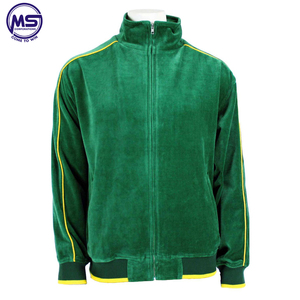 Costume de Jogging en velours vert pour hommes, fait à la main, survêtement - Product Image 3