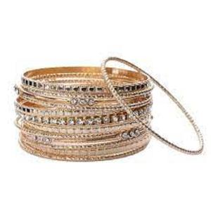 2020 Latest Women's Stainless Steel <b>Silver</b> Cable <b>Bangle</b> <b>Bracelets</b> Set Fashionable Indian Design Factory Direct - Product Image 1