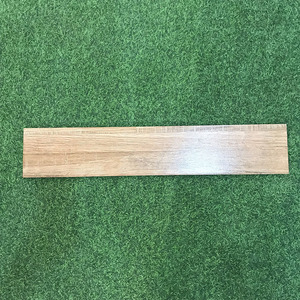 Carrelage en céramique de style moderne CMC, imitation bois de teck de balcon avec surface rugueuse pour carrelage intérieur de villa, vente en gros - Product Image 3