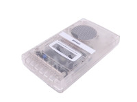 Enregistreur et lecteur de cassettes à finition transparente classique pour les mélomanes et les collectionneurs