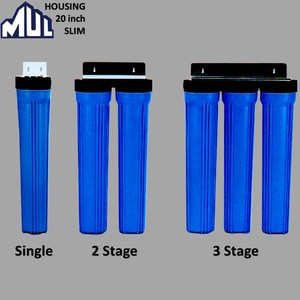 20 inch 2 stage Slim Big Blue water filter system with bracket - Product Image 5
