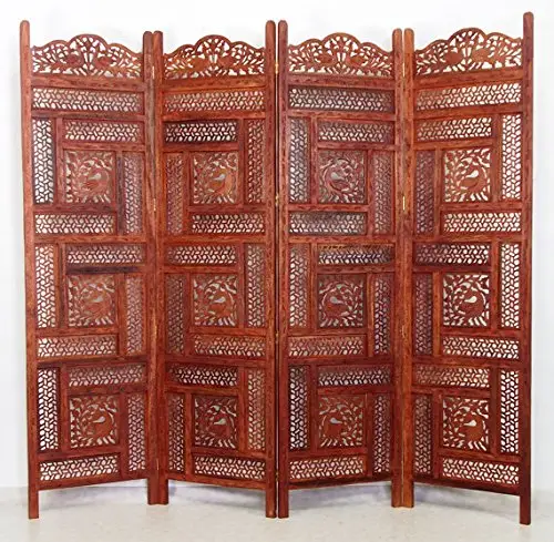 Sheesham деревянные перегородки-деревянная перегородка для комнаты для гостиной 4 панели
