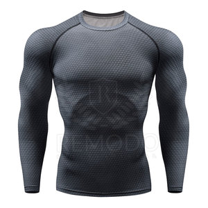 Chemise de sport en élasthanne pour homme, séchage rapide, haut de Fitness, de Compression, extensible, pour entraînement, 2019 - Product Image 1