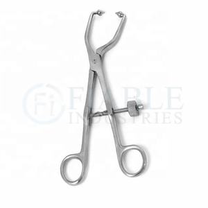 Steel Pelvic Reduction Forceps with Angled Short <b>Ball</b> Tips Surgical Instruments Medical Equipment - Product Image 1