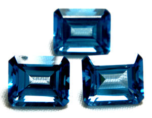 อัญมณีบุษราคัมธรรมชาติ100% ลอนดอนสีฟ้าขนาดปรับแต่งรูปร่างที่ดีที่สุดสำหรับการตั้งค่าเครื่องประดับขายส่ง - Product Image 3