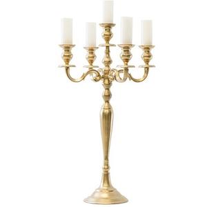 Candélabres en métal fini or, excellente qualité, porte-bougie fait à la main en gros, Design traditionnel, support de bougie fantaisie - Product Image 2