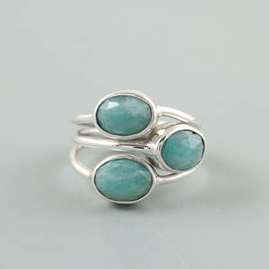 Artistry ดู Amazonite อัญมณี925แหวนเงินแท้ - Product Image 2