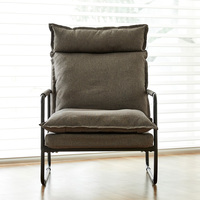 Canapé inclinable industriel moderne coréen BK avec dossier réglable et housse en tissu amovible, pliable multi-angles pour salon, individuel