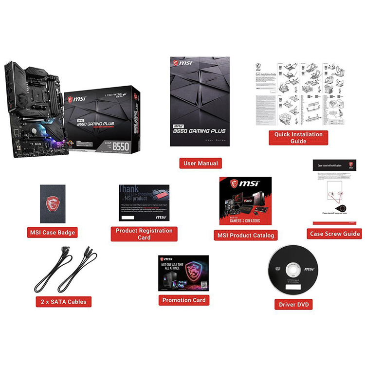 MSI MPG B550 GAMING PLUS - AMD B550 Motherboard for Ryzen
