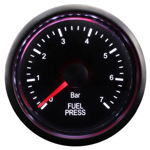 Indicador automático de 52mm, indicador de presión de combustible eléctrico, pantalla de retroiluminación LED ámbar rojo blanco, nueva condición, fabricación de automóviles analógicos de 12V - Product Image 1