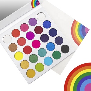 Productos Innovadores 2019 <span class=keywords><strong>Paleta</strong></span> de Sombras de Ojos Personalizada Cosmética de Larga Duración con 25 Colores del Arcoíris - Product Image 3
