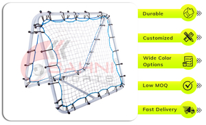 Professional Dual Soccer Rebound <b>Trainer</b> Heavy-Duty Steel Football Rebound Net Premium Dual Rebound Soccer <b>Trainer</b> - Product Image 2