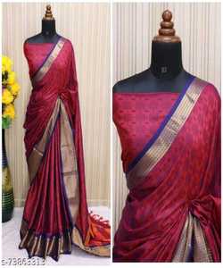Banarasi Sari de seda Jacquard con blusa para mujer, ropa de fiesta para mujer, uso diario, de algodón suave Sari de seda, venta al por mayor, precio bajo étnico - Product Image 3