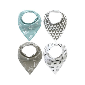 Baberos de Algodón Orgánico |   Baberos Suaves y Lavables para Bebés |   Baberos Reutilizables para la Alimentación |   Accesorio Transpirable Estampado para el Cuidado del Bebé - Product Image 1