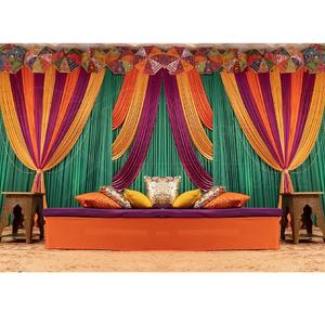 Elegante mujer Configuración para boda telón de fondo impresionante etapa de decoración telones de fondo para bodas boda etapa telón de fondo de la cortina - Product Image 1