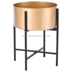 Antique Design or poudre enduit métal fer forme ronde décor à la maison support de sol jardinière Pots de fleurs et jardinières - Product Image 6